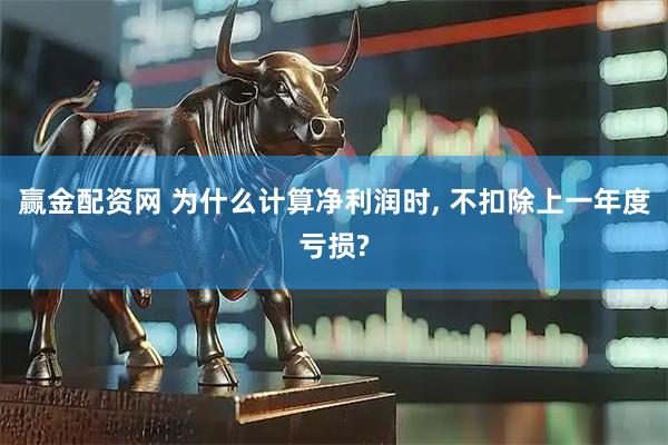 赢金配资网 为什么计算净利润时, 不扣除上一年度亏损?