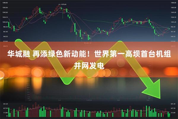华城融 再添绿色新动能！世界第一高坝首台机组并网发电